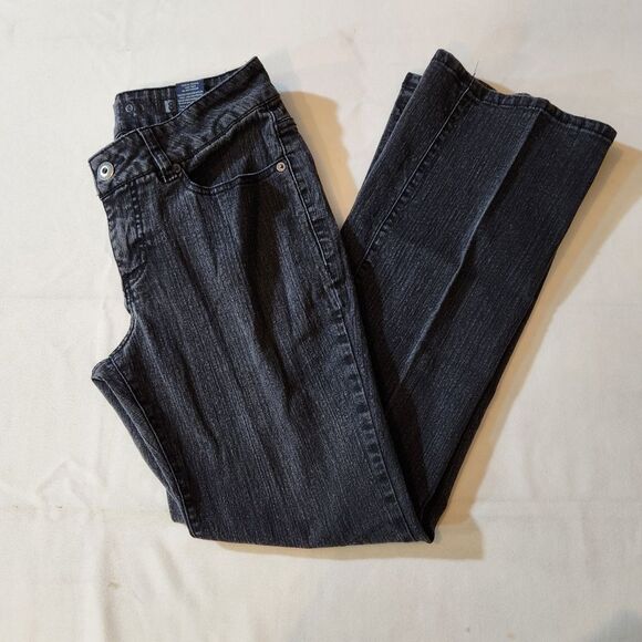Faded Glory Black Flare Wide Leg Jeans - Picture 2 of 9